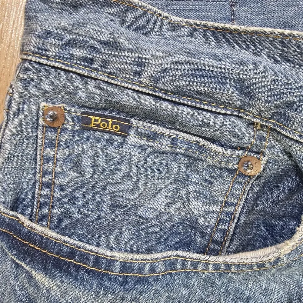 Polo Ralph‎ Lauren Jeans Mens 36x32 Blue Cotton Straight Leg Pocket Casual Denim
